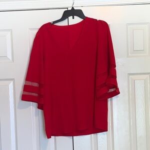 Elegant Red Women's Top